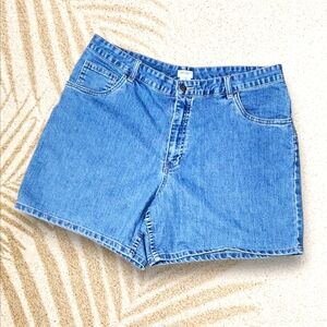 Cherokee Women’s Denim Jean Shorts – Size 16, 5" Inseam, Stretch Light Wash